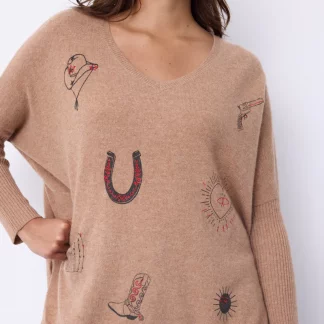 PULL JOSEPHINE CAMEL NOT SHY H25