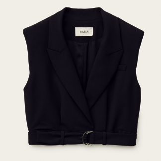 Nova Haut Col Tailleur Marine Ba&sh H25