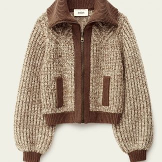 CARDIGAN RABEL MARRON BA&SH H25