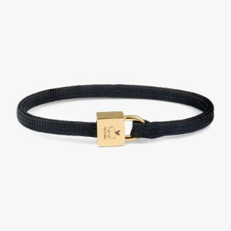 BRACELET BILLY PIG & HEN BLACK/GOLD H25