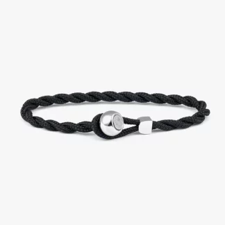 BRACELET ED PIG & HEN BLACK/SILVER H25