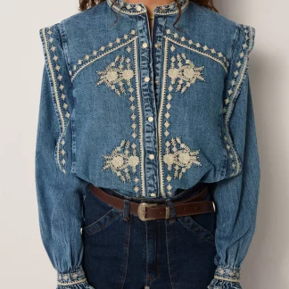 BLOUSE NARCISO LIGHT BLUE MAISON HOTEL H25