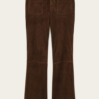 Pantalon Mossi Ba&sh en cuir terre H25