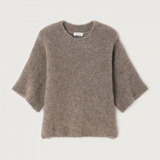 PULL ZOLLY TAUPE CHINE' AMERICAN VINTAGE H25