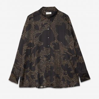 Chemise en viscose noir Ottod'ame H25