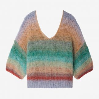 PULL STUTI BLEU VERT MES DEMOISELLES E26