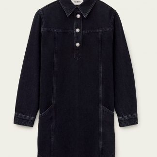 ROBE TONA BLEU NUIT BA&SH E26