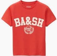 Tshirt Ba&Sh Rouge Ioni E26