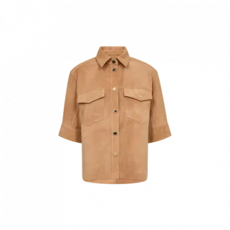 VESTE SIGGA SUEDE TAN MOS MOSH E26