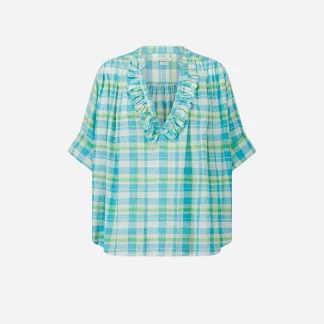 BLOUSE DIDA TURQUOISE LAURENCE BRAS E26