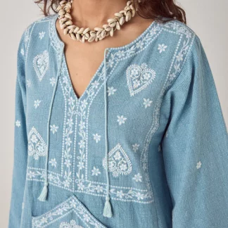 ROBE GANGA BLEU CIEL MAISON HOTEL E26