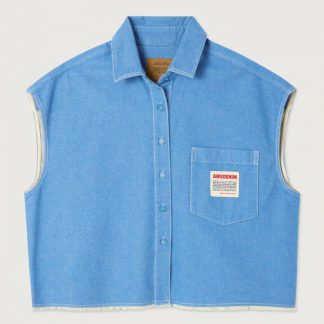 CHEMISE PUSWAY BLEU AMERICAN VINTAGE E26