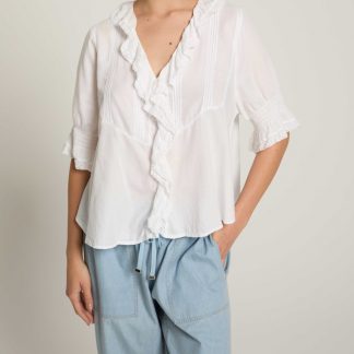 BLOUSE FLAVIE BLANC BELLA JONES E26