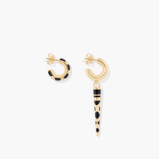 Boucles d'Oreilles Positano Aurelie Biderman Noire H26