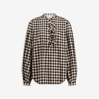 Blouse Fa Laurence Bras à Carreaux Noir H26
